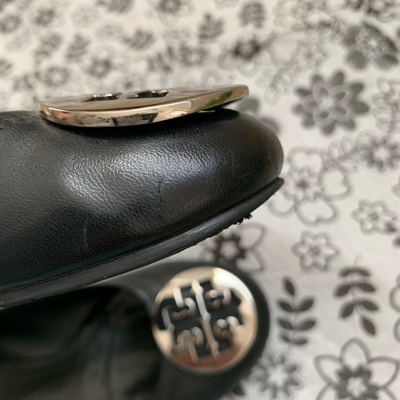 Tory Burch Reva Flats, Black, Size 7 - Picture 6 of 12